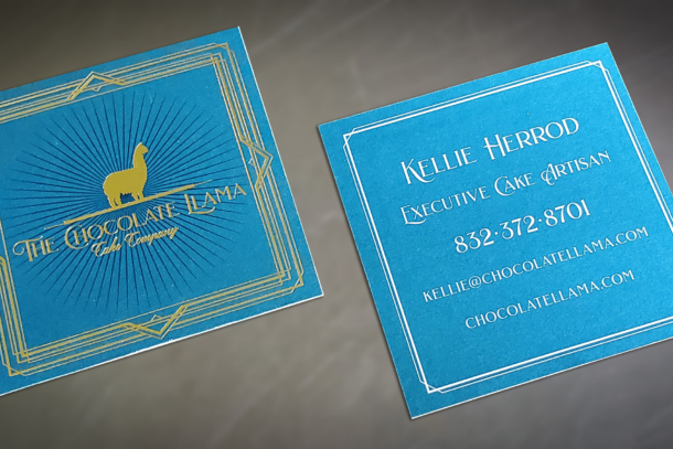 The Chocolate Llama Cake Company Business Cards
